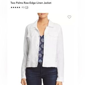 Tommy Bahama Raw edged Linen Jacket Size large. New without tags.